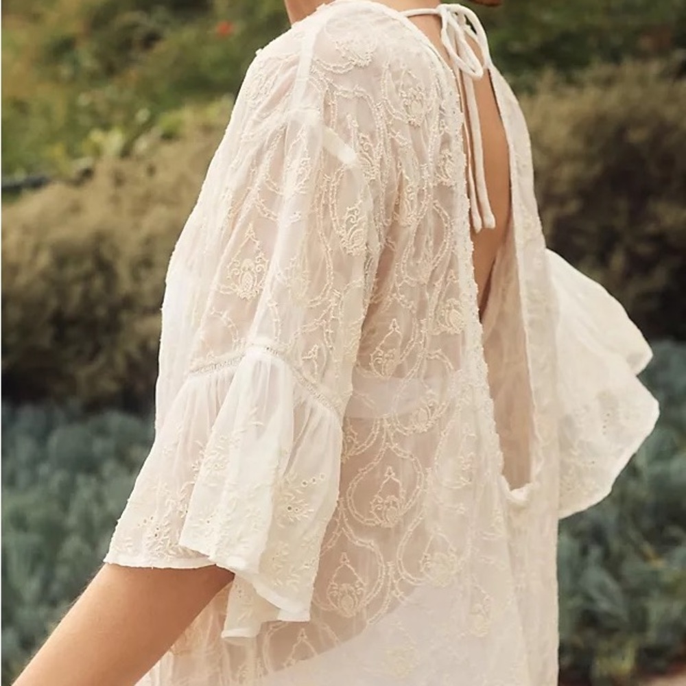 ✨ Anthropologie The Deco Tunic Sz M - Picture 4 of 5